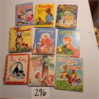 9 Old Kid's Books- Condition Issues on Bindings