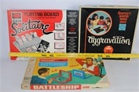 Lot of Vintage Games-Aggravation/Solitaire/Battle