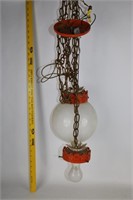 Mid Century Double Swag Hanging Lamp