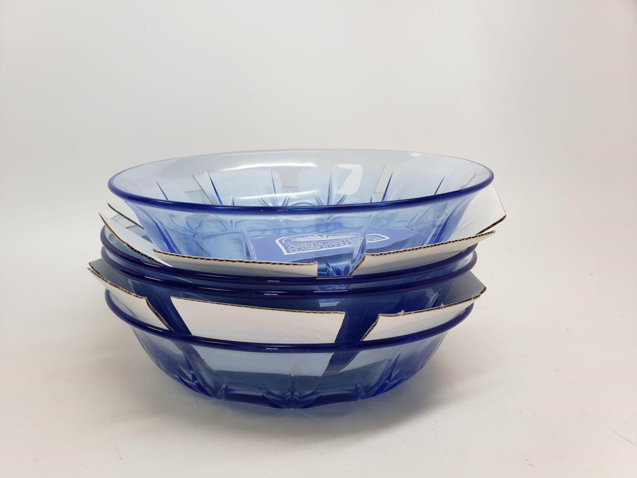 Four Avon American Blue Classics Collection Plates