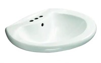 Shelburne 8.2 in. Pedestal Sink Basin in White