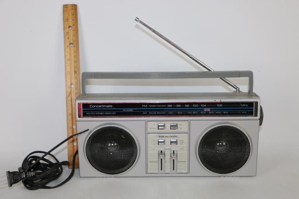 Vintage Concertmate Boom Box Radio