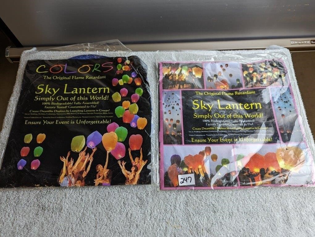 2 Sky Lanterns, NEW in Packaging