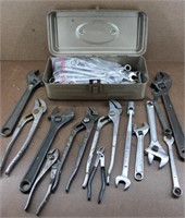 Collection of Adj. Wrenches/ Wrenches/ Pliers