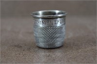 Silver Plated 1oz Just A Thimbleful Shot Cup