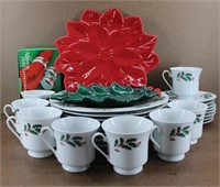 27pc. Christmas Holly Berry China