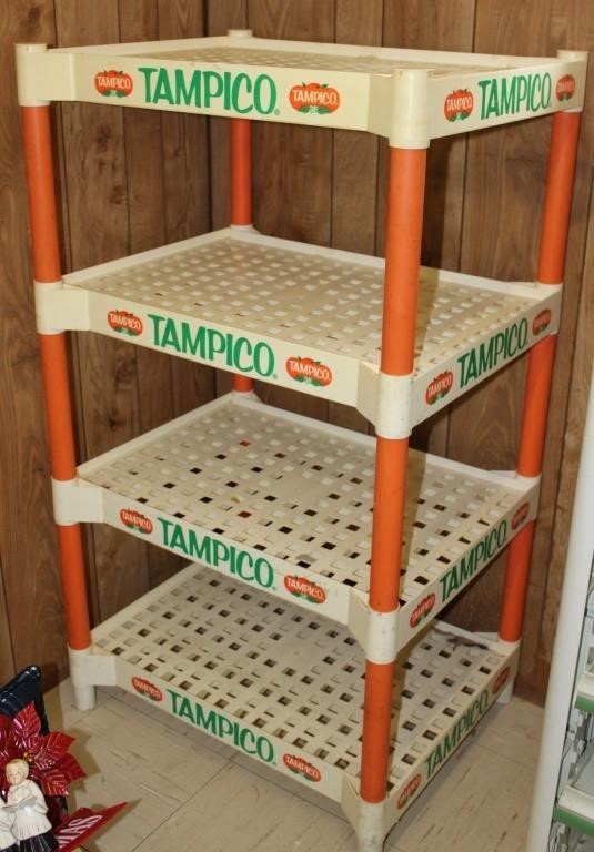 Vintage Tampico Orange Plastic Display Shelf