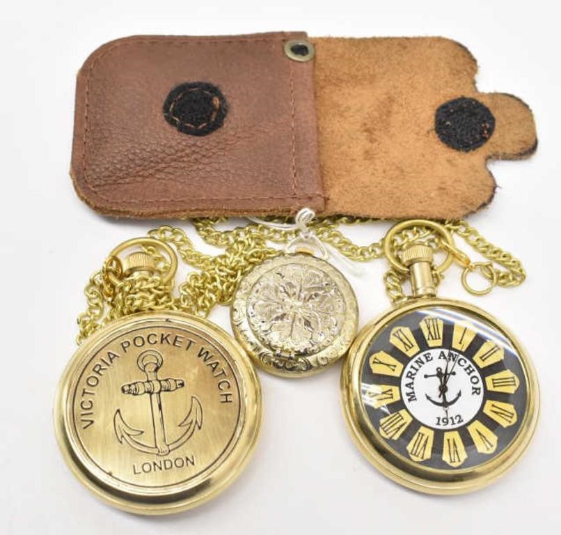 Lucerne & 2 Victoria Pocket Watches reproductions