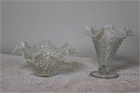 Fenton Hobnail Vase/ Candy Dish