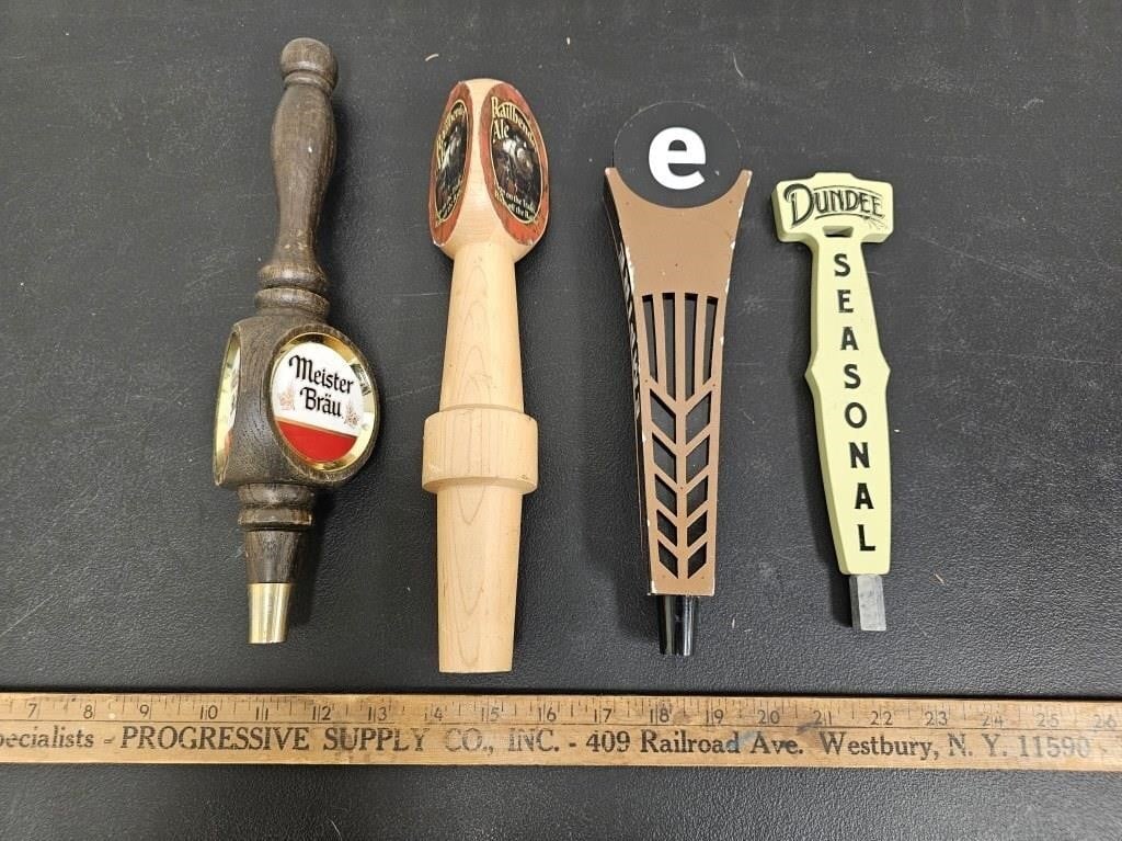 (4) Beer Taps- Dundee and Empire