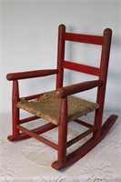 Childs Rocking Chair (Torn Seat)