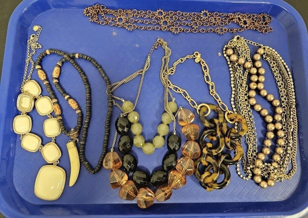 (6) Chunky Women's Necklaces
