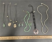 (6) Women's Necklaces- 2 w Matching Earrings