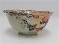 Studio Art Marbled Textured Ceramic Bowl