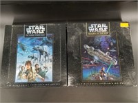 2   550 piece puzzles for Star Wars V and VI unkno