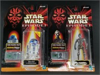 2 Hasbro figurines from Star Wars Episode I with C