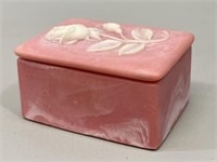 Pink Rose Trinket Box VTG