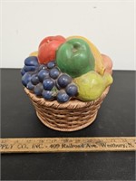 Vintage Fruit Basket Cookie Jar