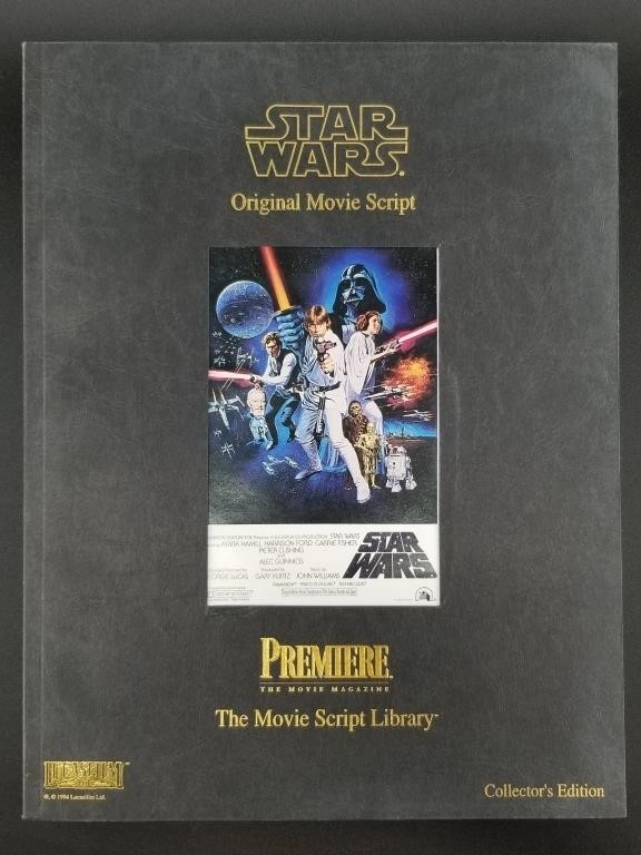 Star Wars Collector's Edition original movie scrip