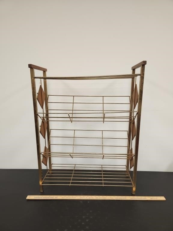 MCM Metal Wire & Wood Bookstand