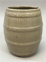 Pottery Barrel Planter VTG