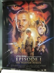 Three Movie posters for Star Wars Episode I, two o