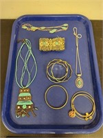 (9) Women's Jewelry- Including Turquoise Colored