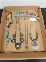 (5) Women's Jewelry- Including Turquoise Colored
