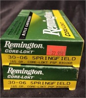 Remington 30-06 165gr Rifle Cartidges (1full