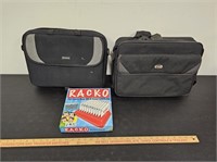 (2) Soft Bag Computer Bags & Racko Game