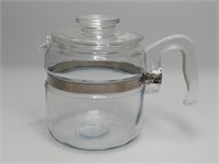 Vtg Pyrex 4 Cup Flameware Glass Coffee Pot 7754-B