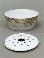 Noritake Butter Dish with Liner Porcelain VTG