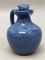 Blue "The Owl Pen Honey Jug, Ecanada Art Pottery