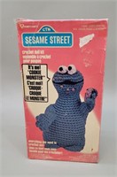 1979 Sesame Street " Cookie Monster" Crochet doll