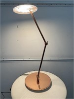 Modernist Table Gold Chromed Lamp