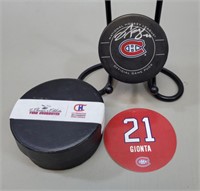 Montreal Canadiens Autographed Game Puck