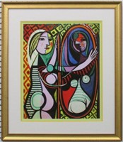 GIRL IN FRONT OF MIRROR GICLEE BY PABLO PICASSO