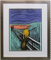 SCREAM GICLEE BY ANDY WARHOL AFTER EDVARD MUNCH