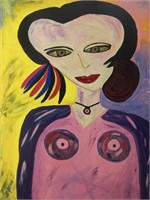 Redard, Queen of Hearts, Abstractionist Portrait