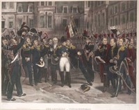 Napoleon Der Abschied von Fontainebleau Engraving