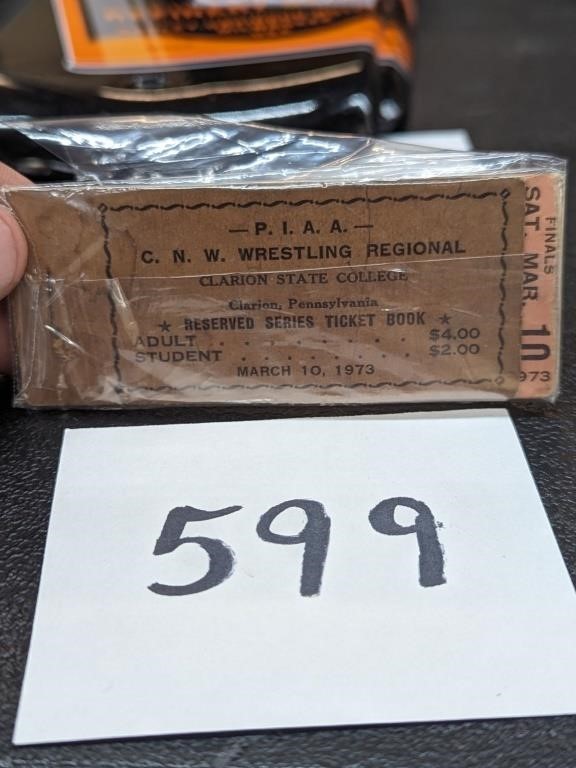 1973 PIAA Wreslting Ticket