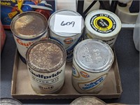 Lot of Vintage Gulf Oil Cans