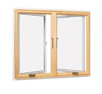 Wood Double Casement Window with Low-E Glass