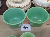 Pair of Jadeite Bowls
