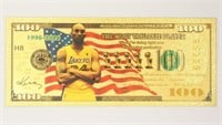 NNN 100 Usd Kobe Bryant 24k Gold Foil Bill