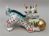 Vtg Chinese Celestial Porcelain Dragon