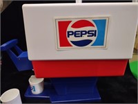 1960's Pepsi Drink Dispenser w/Cups