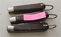 Lot of 3 klein tools knives