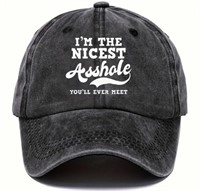 "Im The nicest Asshole" Retro Baseball Cap