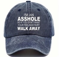 "Im an Asshole, Walk Away" Retro Baseball cap